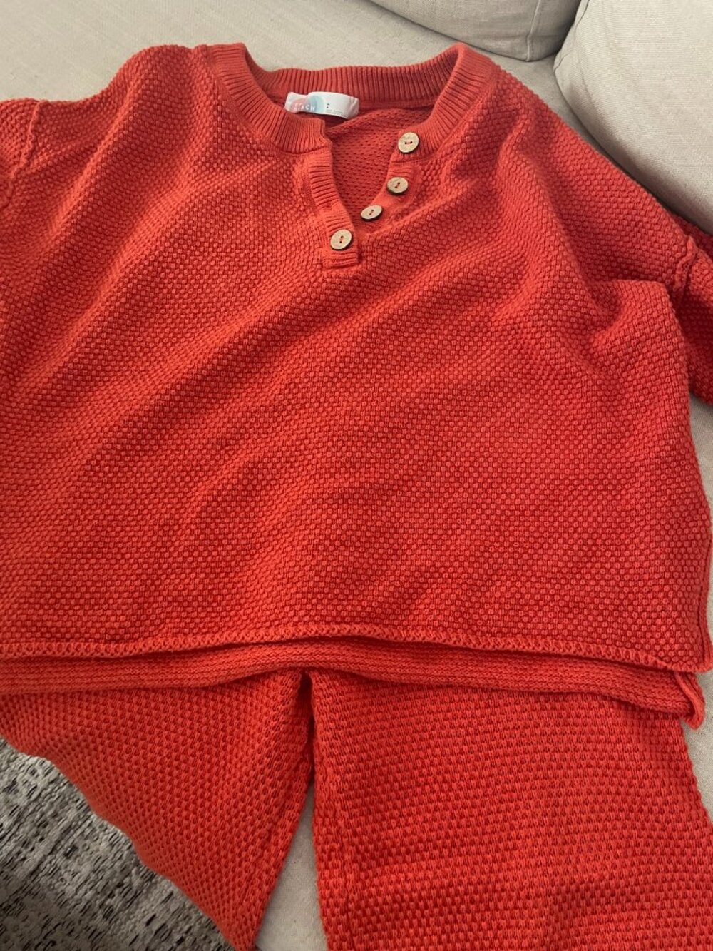 Free People Knit Waffle set - Small
